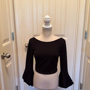 Windsor Black Bell Sleeve Blouse